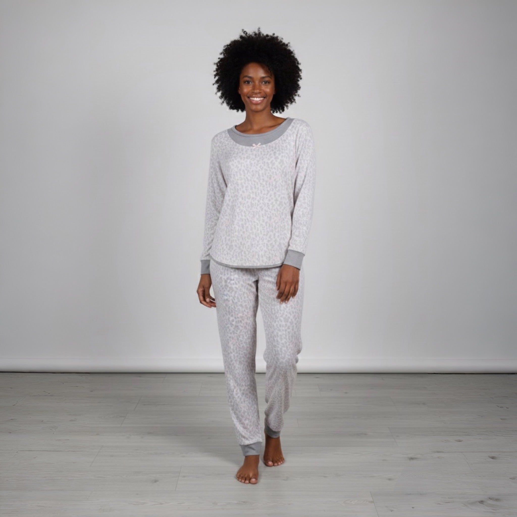 Pijama Pantalón Largo y Blusa Cerrada con Manga 3/4 577658 René Rofé