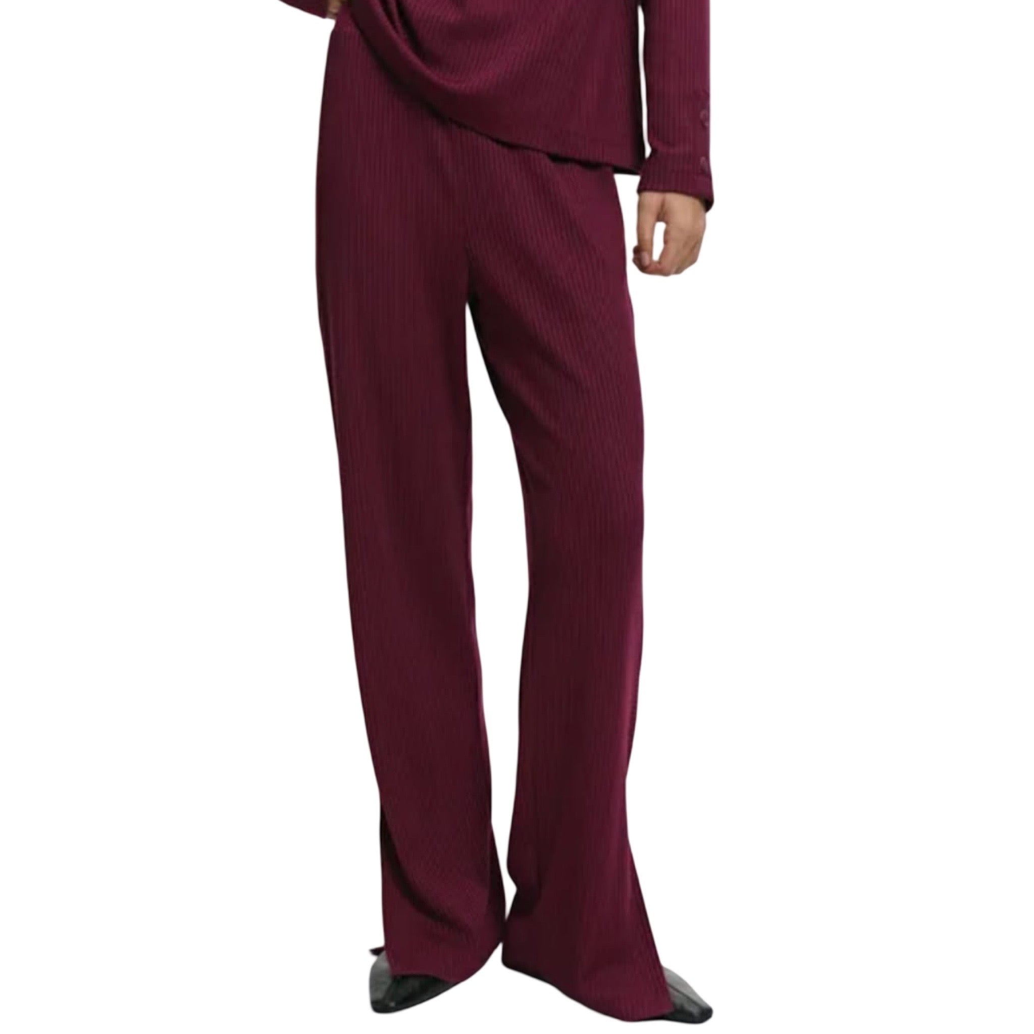 Pijama Pantalón Largo y Blusa cerrada Cuello en V con Manga Larga 558978 René Rofé