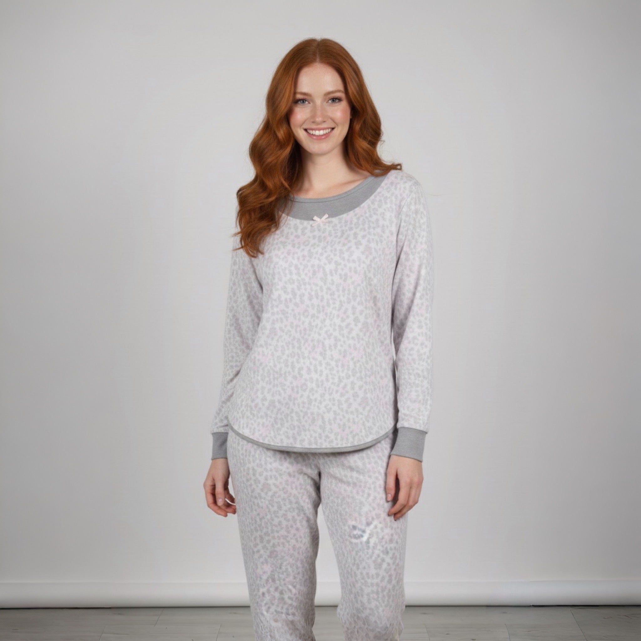 Pijama Pantalón Largo y Blusa Cerrada con Manga 3/4 577658 René Rofé