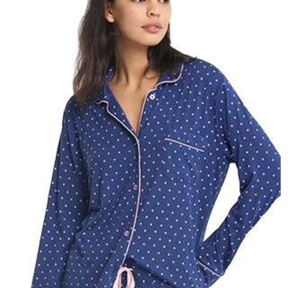 Pijama Pantalon Largo y Blusa Camisera con Botones y manga Larga 578754 Poppy & Clay