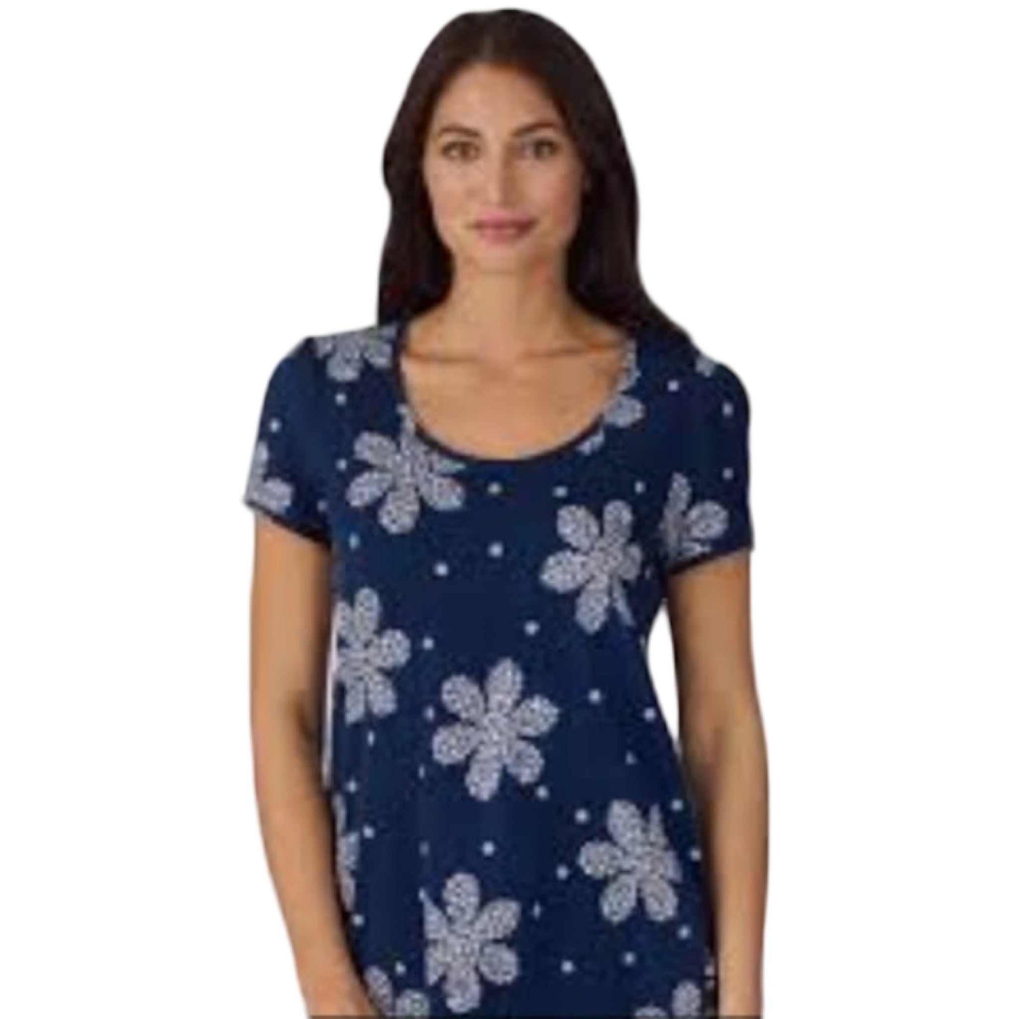 Pijama Capri con Blusa Cerrada y Manga Corta CD90031 Cuddl Duds
