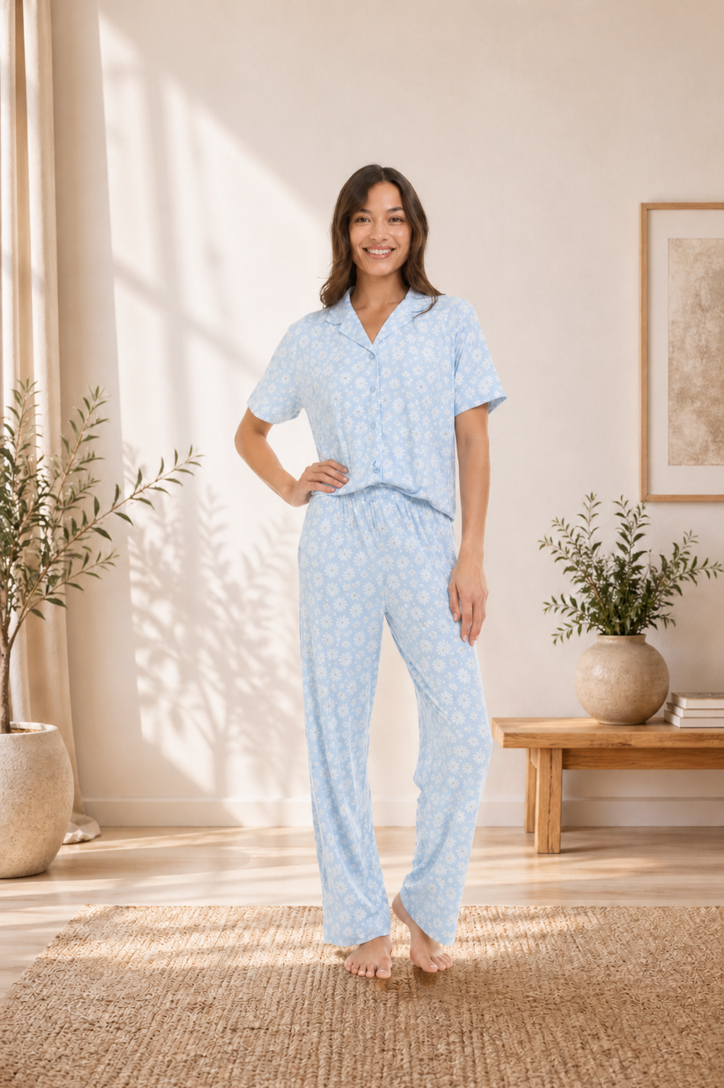 Pijama Flora Nikrooz con Pantalón Largo para Mujer