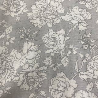 Camisa de Dormir Floral Gris Poppy & Clay
