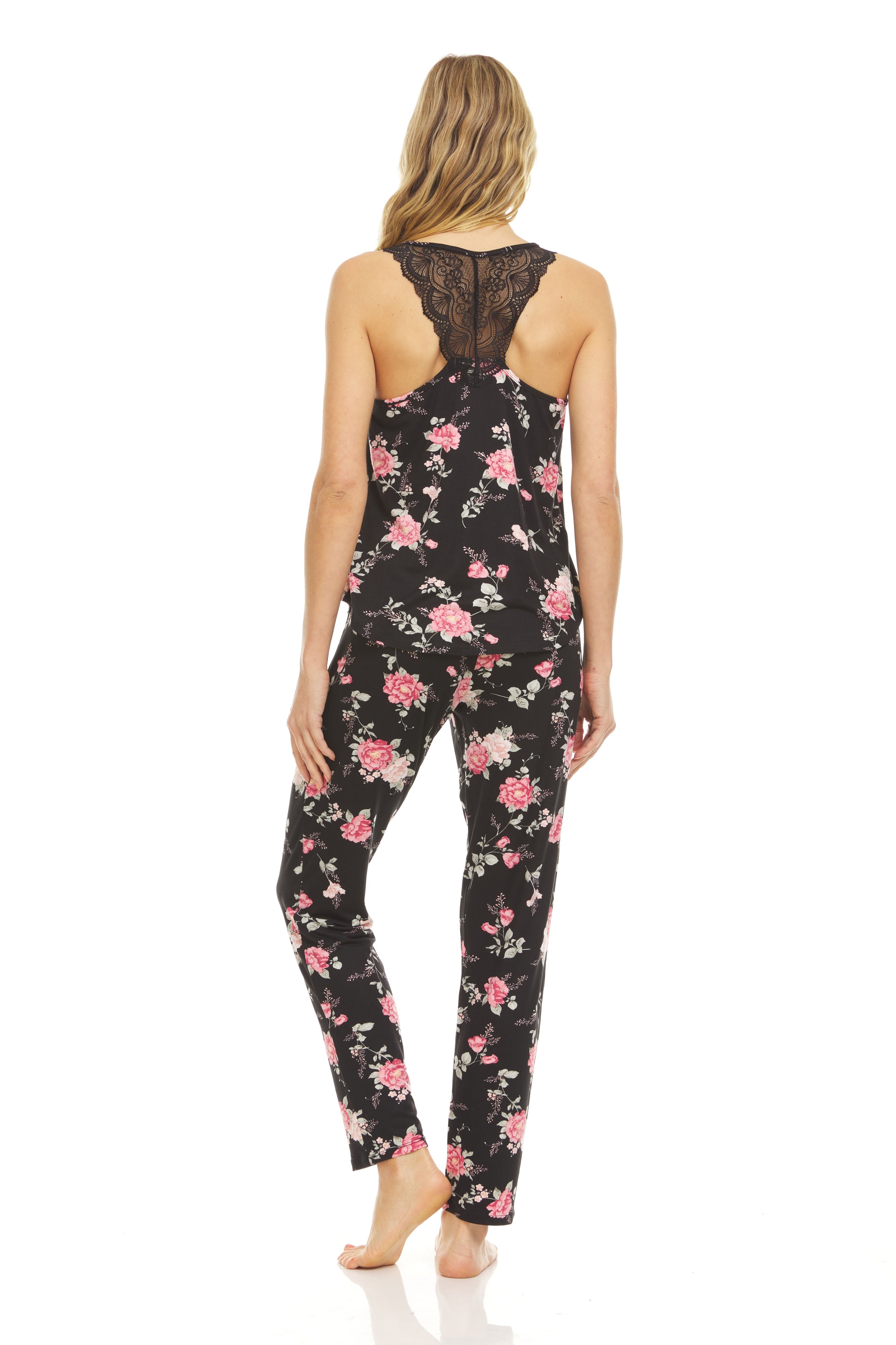 Pijama Larga con Blusa Tank Top T90459 Flora Nikrooz