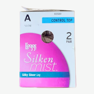 2 Pack Pantyhose Control Top Silken Mist L'eggs 93589