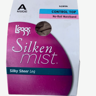 Pantyhose Silken Mist Control Top No-Roll-Waistband Silky Sheer Leg Sheer Toe 92850/860 L'eggs